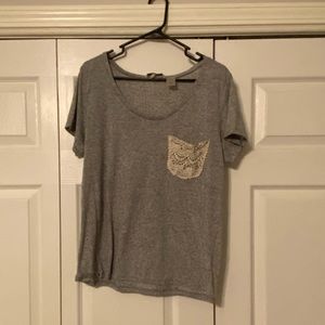 BKE Lace Pocket Shirt